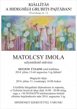 Meghívó Matolcsy Imola selyemfestő művész